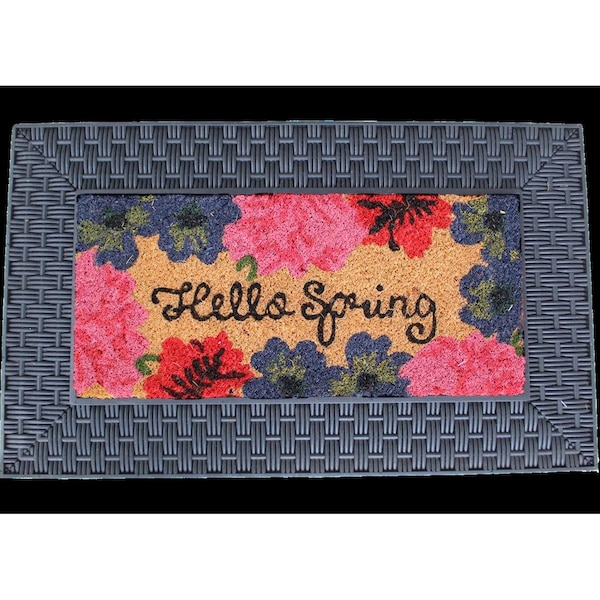 Imports Decor 18 x 30 in. Outdoor Summer Door Mat, Multi Color 425RBPVC - main